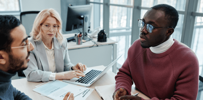 Expert translators working on industry translation services in Alexandria.